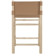 Meridian Furniture Santos Brown Vegan Leather Upholstered Counter Stool