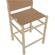 Meridian Furniture Santos Brown Vegan Leather Upholstered Counter Stool
