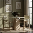 Meridian Furniture Santos Cream Vegan Leather Upholstered Counter Stool