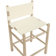 Meridian Furniture Santos Cream Vegan Leather Upholstered Counter Stool