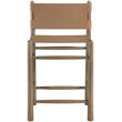 Meridian Furniture Santos Brown Vegan Leather Upholstered Counter Stool