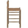 Meridian Furniture Santos Brown Vegan Leather Upholstered Counter Stool