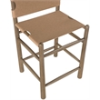Meridian Furniture Santos Brown Vegan Leather Upholstered Counter Stool