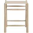 Meridian Furniture Santos Beige Vegan Leather Upholstered Counter Stool
