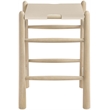 Meridian Furniture Santos Beige Vegan Leather Upholstered Counter Stool