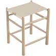 Meridian Furniture Santos Beige Vegan Leather Upholstered Counter Stool