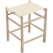 Meridian Furniture Santos Cream Vegan Leather Upholstered Counter Stool