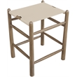 Meridian Furniture Santos Beige Vegan Leather Upholstered Counter Stool