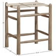 Meridian Furniture Santos Beige Vegan Leather Upholstered Counter Stool