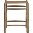 Meridian Furniture Santos Brown Vegan Leather Upholstered Counter Stool