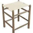 Meridian Furniture Santos Cream Vegan Leather Upholstered Counter Stool