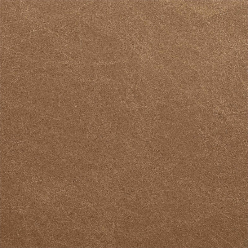 Meridian Furniture Ravina Cognac Vegan Leather and Linen Textured Counter Stool