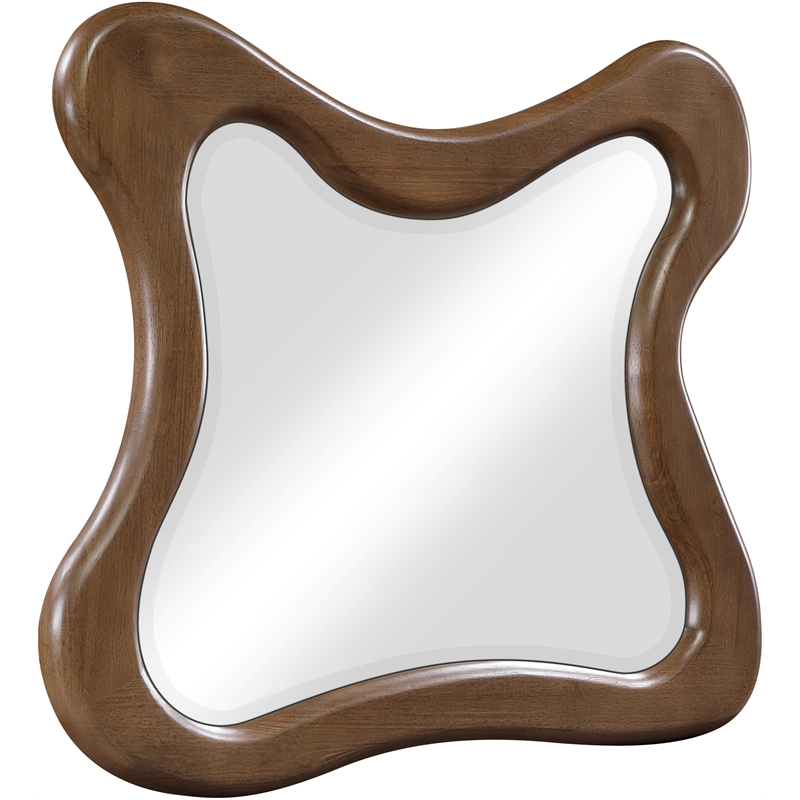 Meridian Furniture Verra Brown Solid Wood Mirror