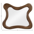 Meridian Furniture Verra Brown Solid Wood Mirror