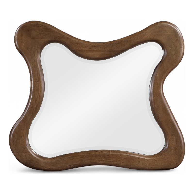 Meridian Furniture Verra Brown Solid Wood Mirror