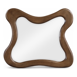 Meridian Furniture Verra Brown Solid Wood Mirror