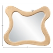 Meridian Furniture Verra Natural Solid Wood Mirror
