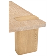 Meridian Furniture Ravenna Natural Genuine Travertine and Oak Wood Coffee Table