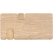 Meridian Furniture Ravenna Natural Genuine Travertine and Oak Wood Coffee Table