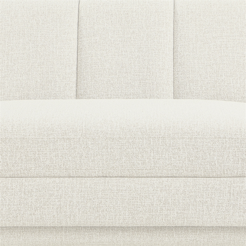 Meridian Furniture Modari Cream Fabric Upholstered Corner Chair