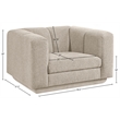 Meridian Furniture Modari Beige Fabric Upholstered Chair