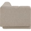 Meridian Furniture Modari Beige Fabric Upholstered Right Arm Chaise