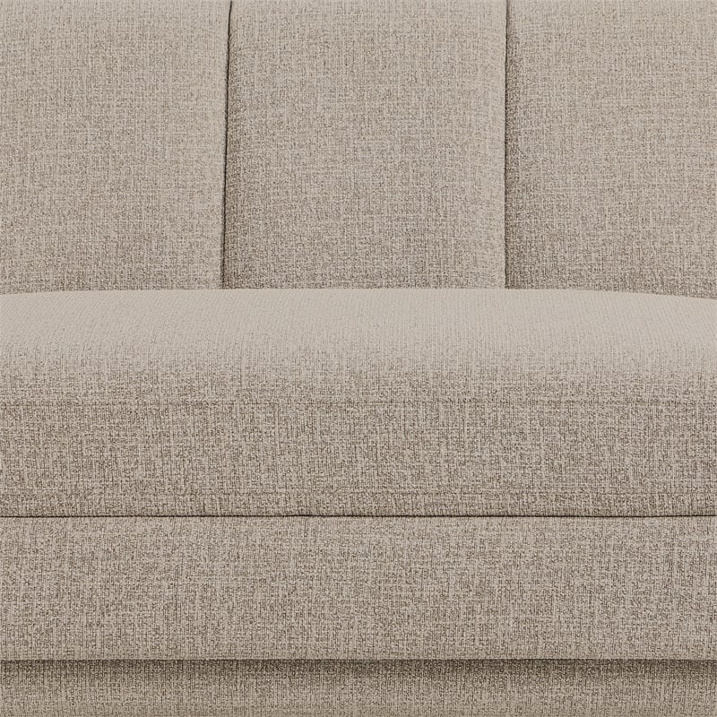 Meridian Furniture Modari Beige Fabric Upholstered Right Arm Chaise