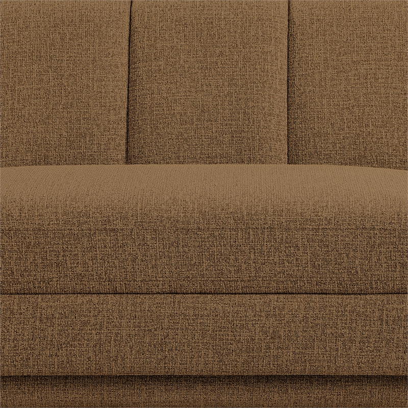 Meridian Furniture Modari Brown Fabric Upholstered Left Arm Chaise