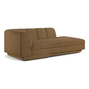 Meridian Furniture Modari Brown Fabric Upholstered Right Arm Chaise