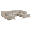 Meridian Furniture Modari Beige Fabric Upholstered 3pc. Modular Sectional