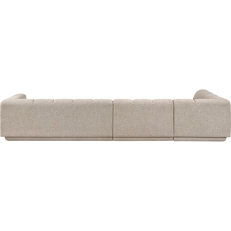 Meridian Furniture Modari Beige Fabric Upholstered 3pc. Modular Sectional
