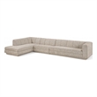 Meridian Furniture Modari Beige Fabric Upholstered 3pc. Modular Sectional