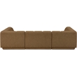 Meridian Furniture Modari Brown Fabric Upholstered 3pc. Modular Sectional