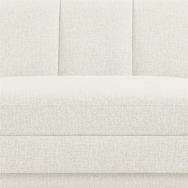 Meridian Furniture Modari Cream Fabric Upholstered Right Arm Chaise