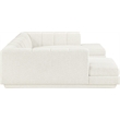 Meridian Furniture Modari Cream Fabric Upholstered 3pc. Modular Sectional
