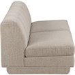 Meridian Furniture Modari Beige Fabric Upholstered 2pc. Modular Sofa