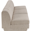 Meridian Furniture Modari Beige Fabric Upholstered 3pc. Modular Sofa
