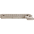 Meridian Furniture Modari Beige Fabric Upholstered 4pc. Modular Sectional