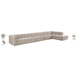 Meridian Furniture Modari Beige Fabric Upholstered 4pc. Modular Sectional