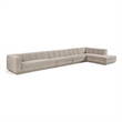 Meridian Furniture Modari Beige Fabric Upholstered 4pc. Modular Sectional