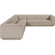Meridian Furniture Modari Beige Fabric Upholstered 4pc. Modular Sectional