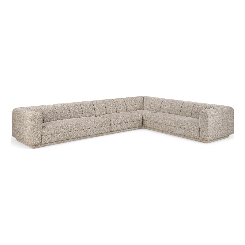 Meridian Furniture Modari Beige Fabric Upholstered 4pc. Modular Sectional