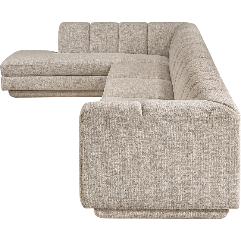 Meridian Furniture Modari Beige Fabric Upholstered 4pc. Modular Sectional