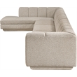 Meridian Furniture Modari Beige Fabric Upholstered 4pc. Modular Sectional