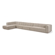 Meridian Furniture Modari Beige Fabric Upholstered 4pc. Modular Sectional