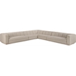 Meridian Furniture Modari Beige Fabric Upholstered 5pc. Modular Sectional