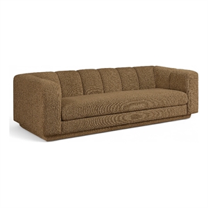 Meridian Furniture Modari 95&quot Brown Fabric Upholstered Sofa