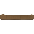 Meridian Furniture Modari Brown Fabric Upholstered 4pc. Modular Sectional