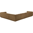 Meridian Furniture Modari Brown Fabric Upholstered 4pc. Modular Sectional