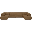 Meridian Furniture Modari Brown Fabric Upholstered 4pc. Modular Sectional